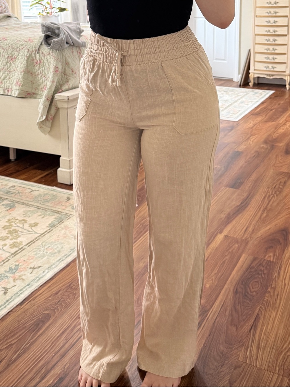 Wide-Leg Cotton Lounge Pants